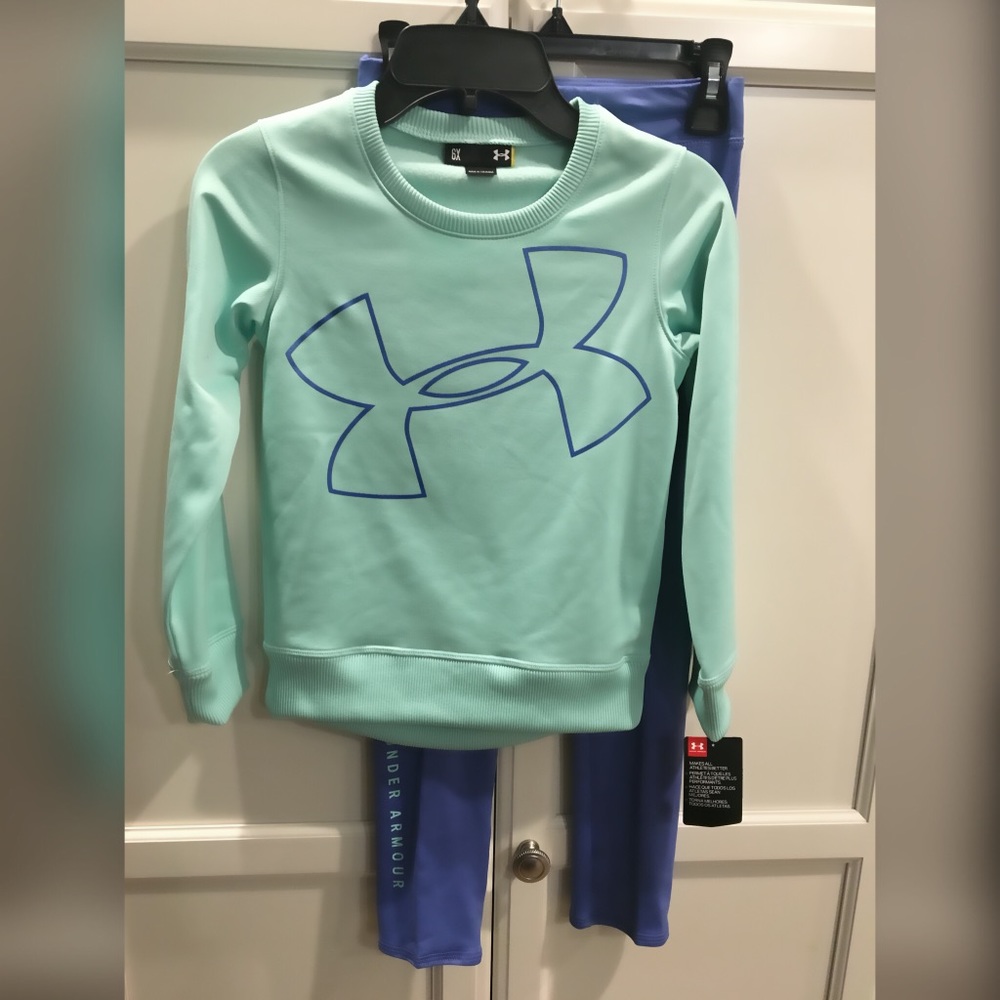 ❌sold❌ Under Armour Set NWTS kids 6X - Picture 2 of 5
